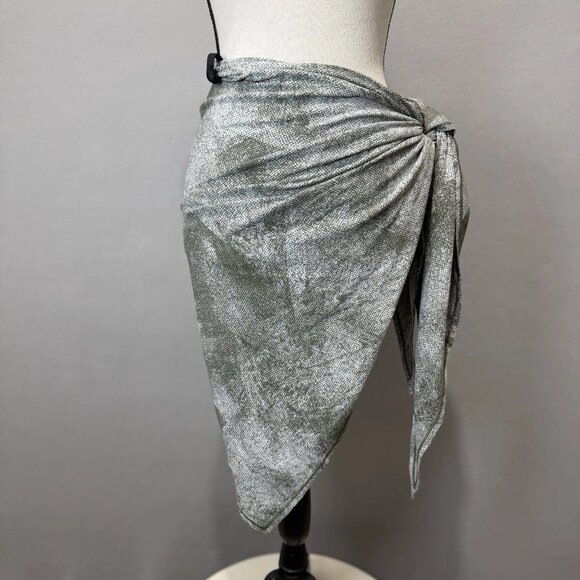 Lululemon All You Need Scarf Green Heathered Cozy Wrap One Size Logo Loop - Picture 1 of 9